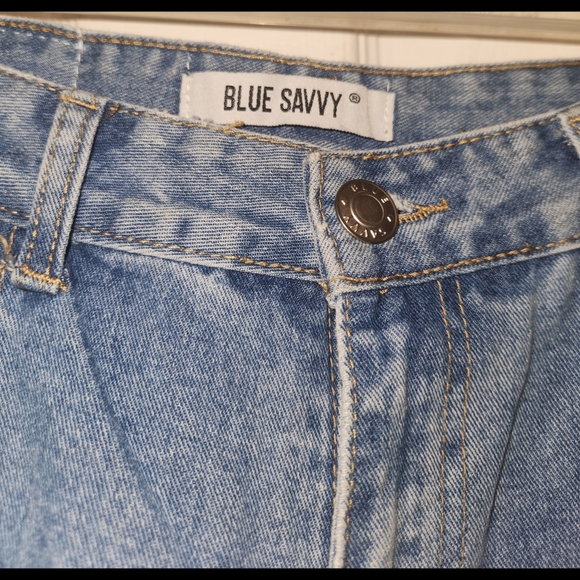 Blue Savvy Denim Jeans - Picture 3 of 7
